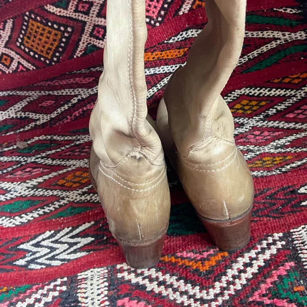 Frye Tan Heeled Boots - Picture 4 of 6